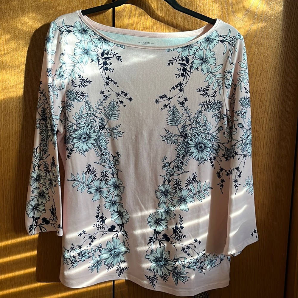Pale pink floral top